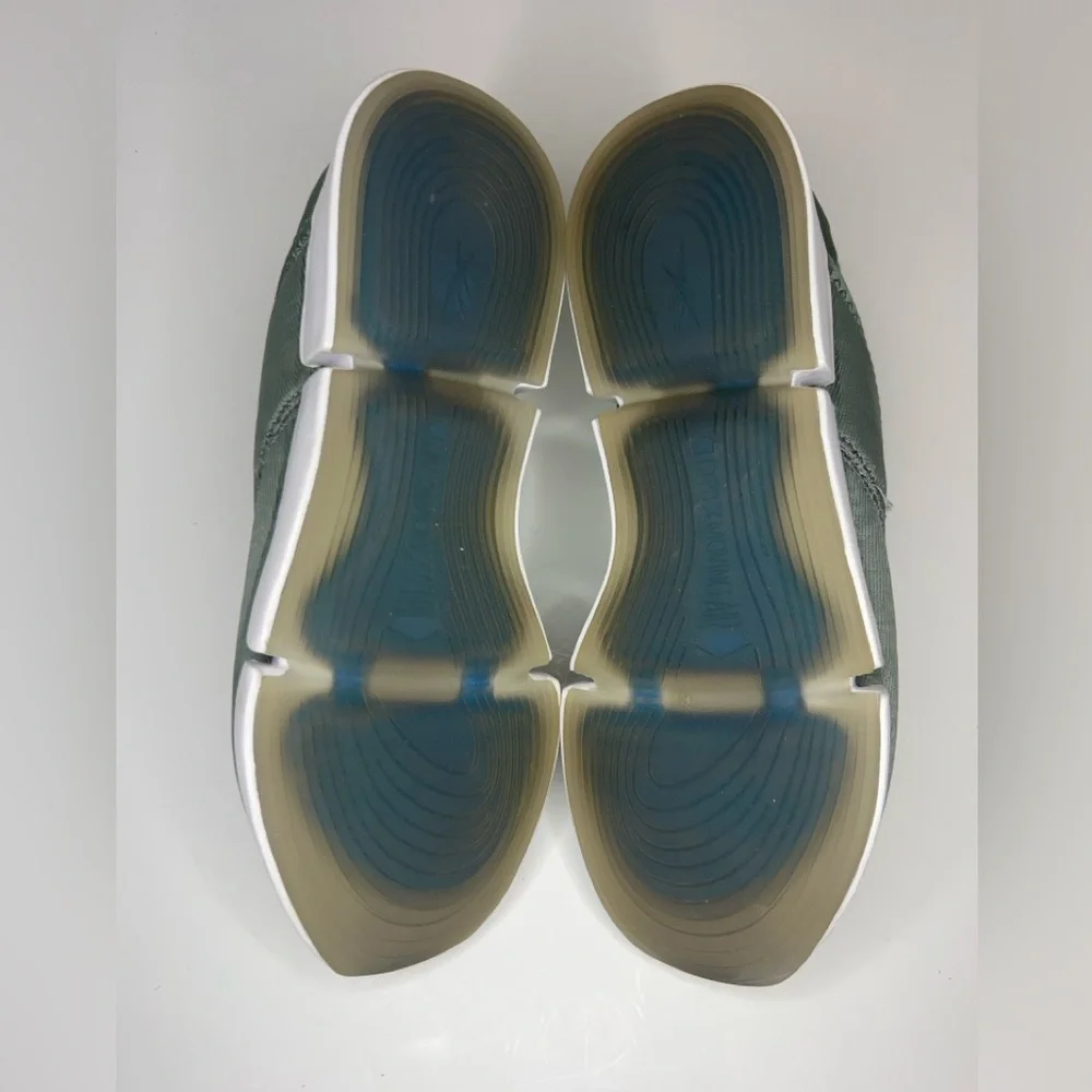REEBOK DAILY FIT DMX LOW SLIP-ON TRAINERS‎ SNEAKERS WOMEN SHOES GREEN SIZE 8
