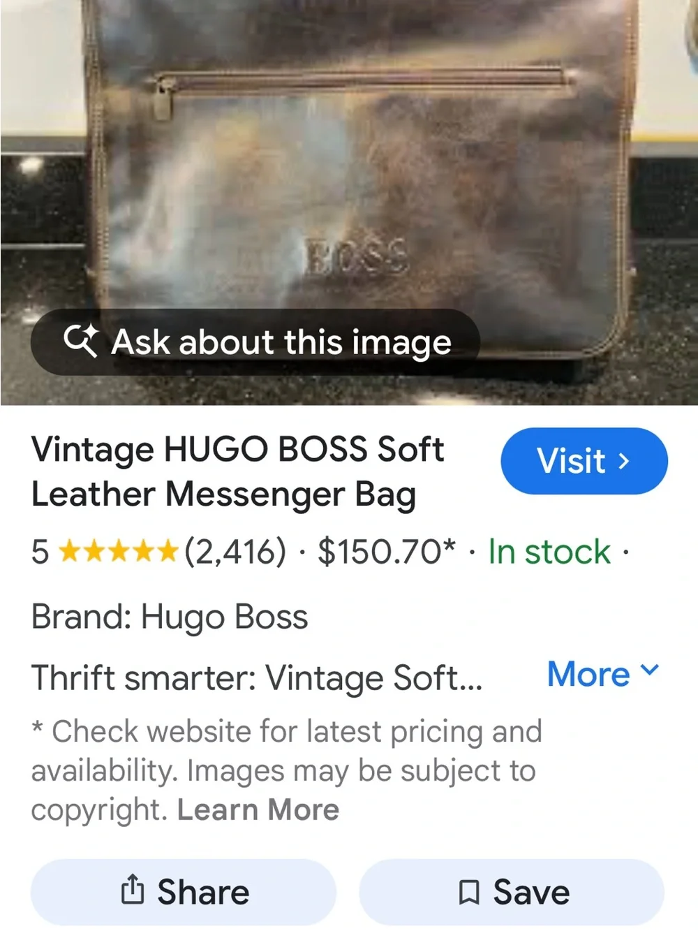 Boss classic leather