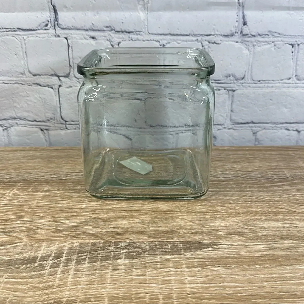 🌿 Square Clear Glass Vase - 4.5 x 4.5 Inches 🌿