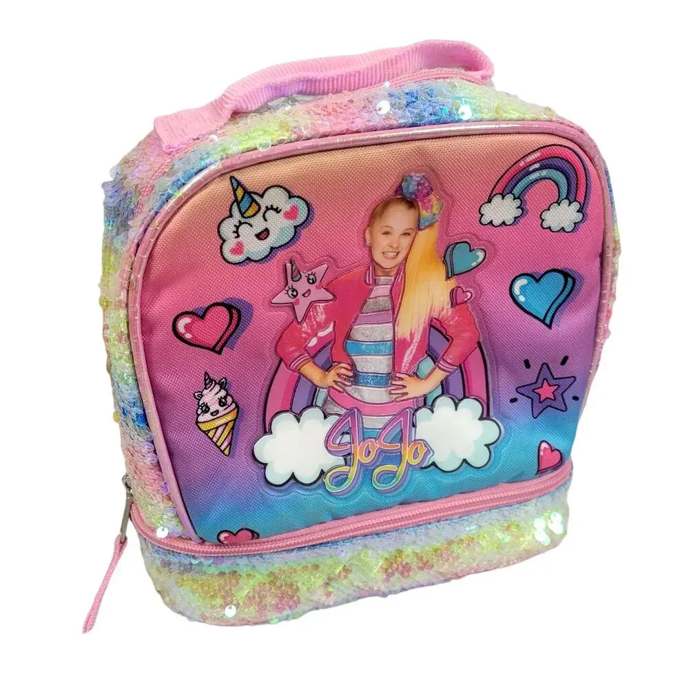 Kids Nickelodeon JoJo Dual Compartment Drop Bottom Lunch Bag‎ for Girls