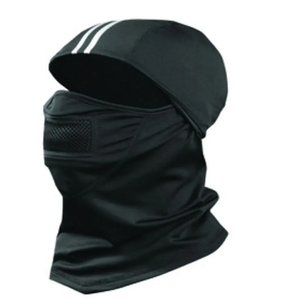 Occunomix Cold Stress Balaclava - Reflective Stripe - Wear 3 Ways - Black