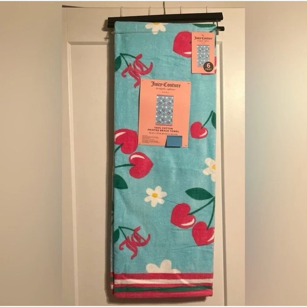 Juicy Couture cherry beach towel