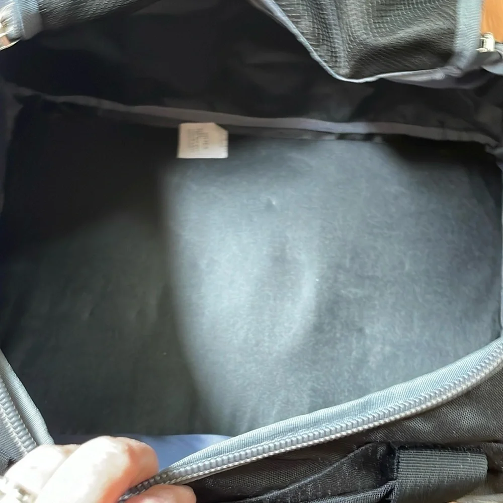 Fila Black and Gray Duffel Bag