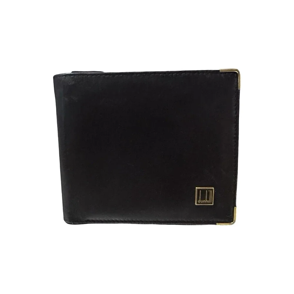 Dunhill black leather