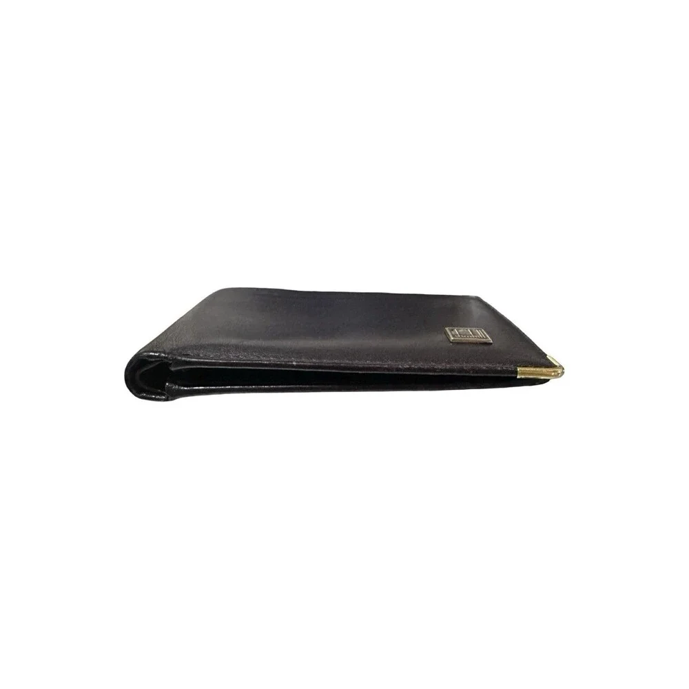 Dunhill black leather