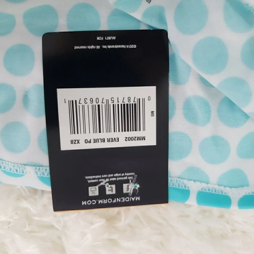 Maidenform white blue