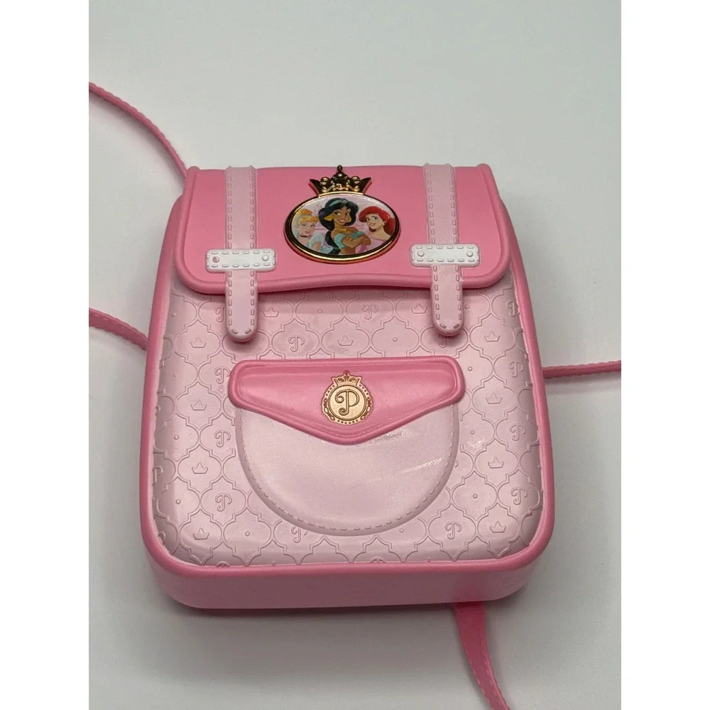 Disney Princess Pink Backpack Purse‎ with Crown Charm for Kids