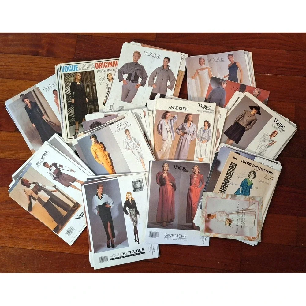 160 Vogue Pattern Sleeves Covers ONLY - NO PATTERNS (used for sales) SLEEVE ONLY