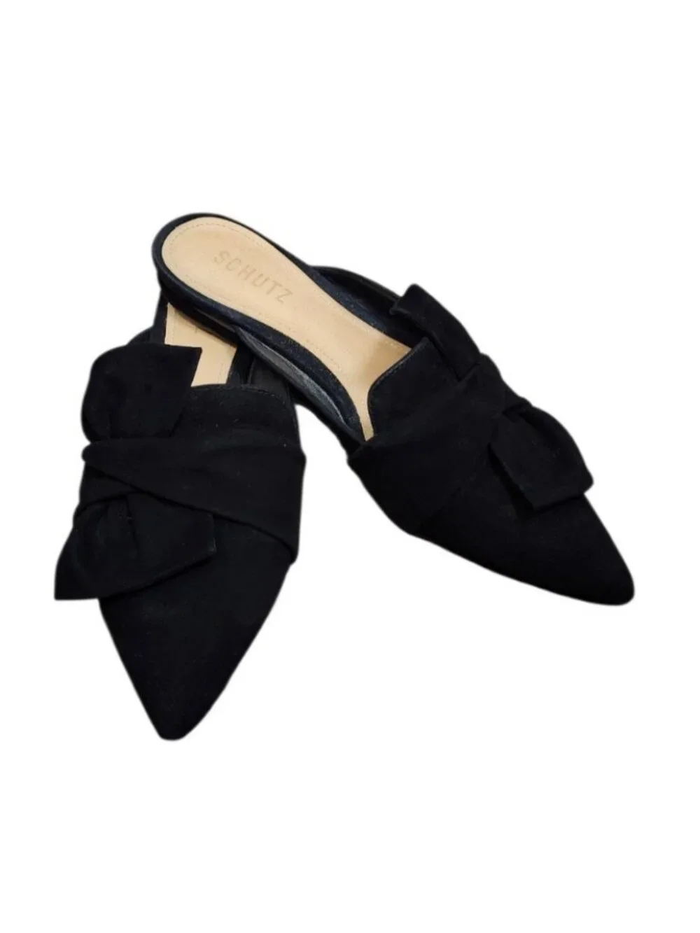 Schutz black suede