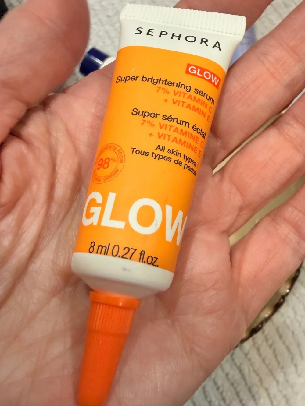 SEPHORA Super Brightening Serum with 7% Vitamin C + Vitamin E Glow NEW 8mL