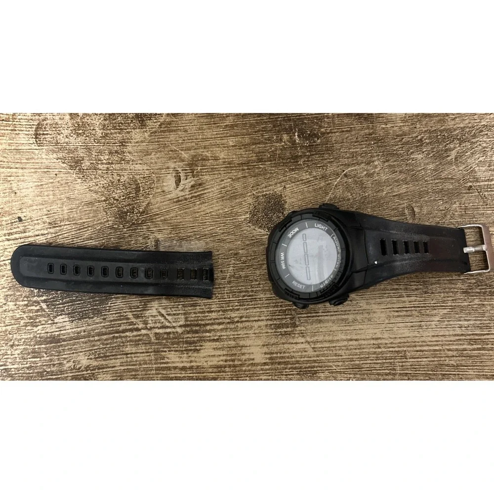 Aquaforce US Air Force Men's Black Rubber‎ Strap Digital Watch See Desc