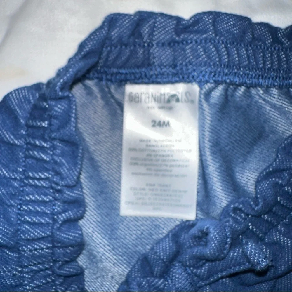 The Children's Place White Top and‎ Navy Shorts Set