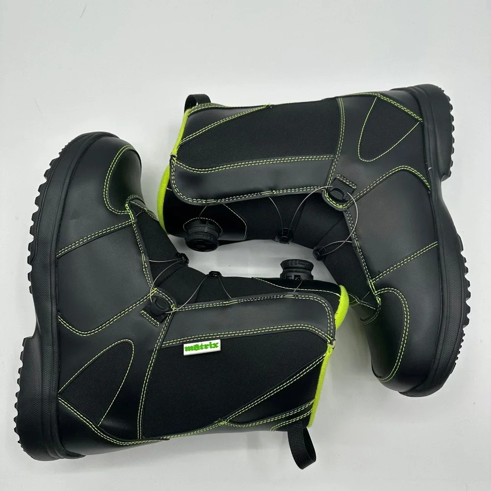 Whitewoods Matrix 880 Snowboard Boots Mens 13 Black Neon MOZ‎ Dial Thinsulate