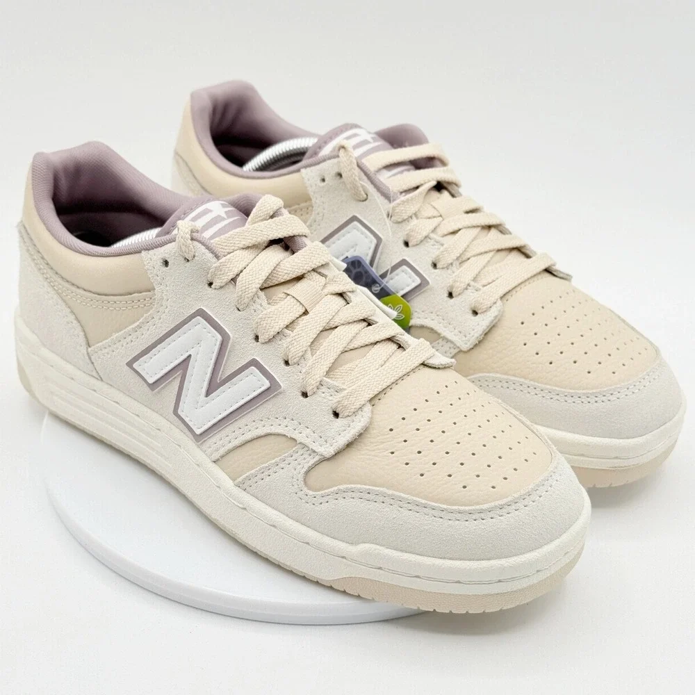 New Balance 480 Lifestyle Sneakers Size 7.5 Womens White/Beige BB480LHP