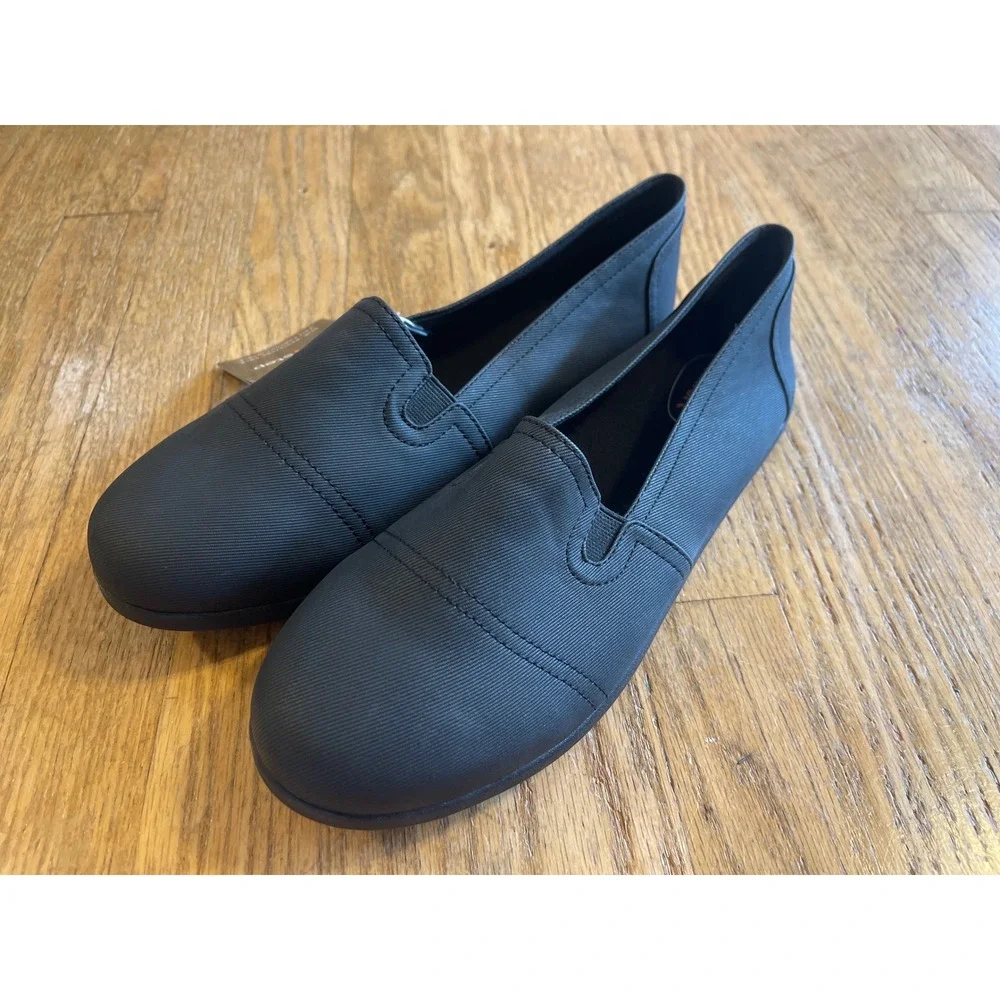 Safe T Step Eve Comfort Black Slip-Resistant Slip-On Shoes 11 Loafers