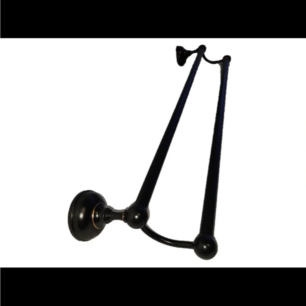 Oil-Rubbed Bronze Classic Double Towel Bar 26”