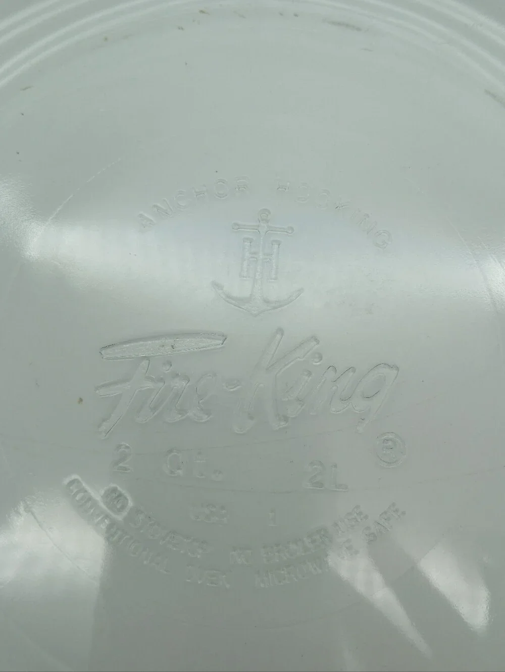 Fire King heavy glass