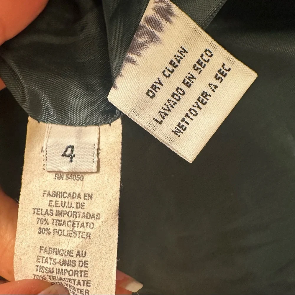 Christian Dior Vintage Waist Lenght Blazer in gray blue size 4