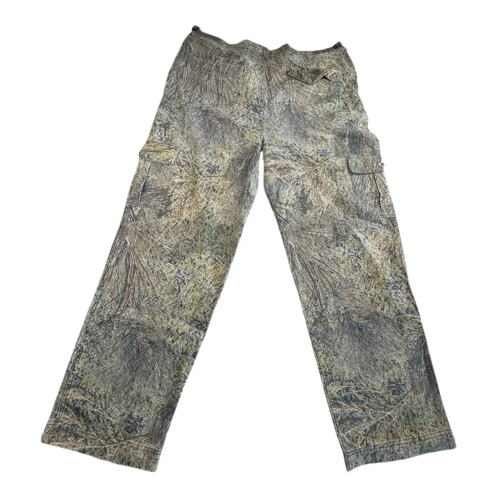 Russell Outdoors Camo‎ Cargo Hunting Pants Men's XL XLT Cotton Realtree
