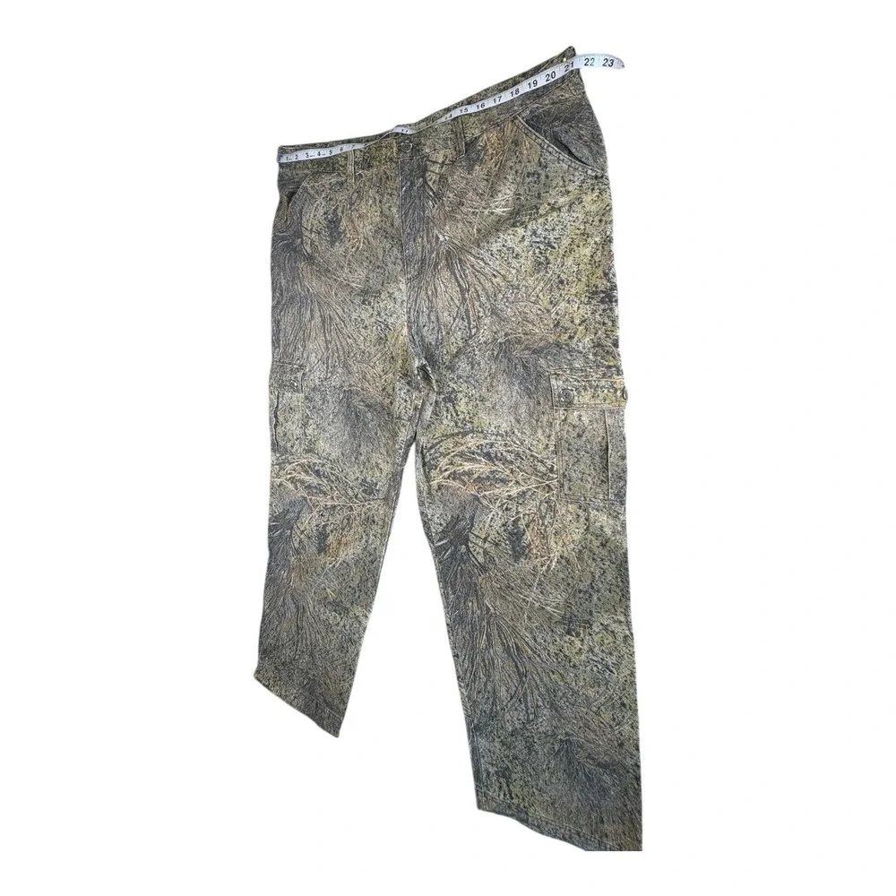 Russell Outdoors Camo‎ Cargo Hunting Pants Men's XL XLT Cotton Realtree