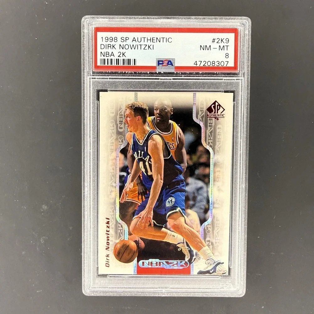 1998 SP Authentic Dirk‎ Nowitzki NBA 2K #2K9 PSA 8 Mavericks HOF