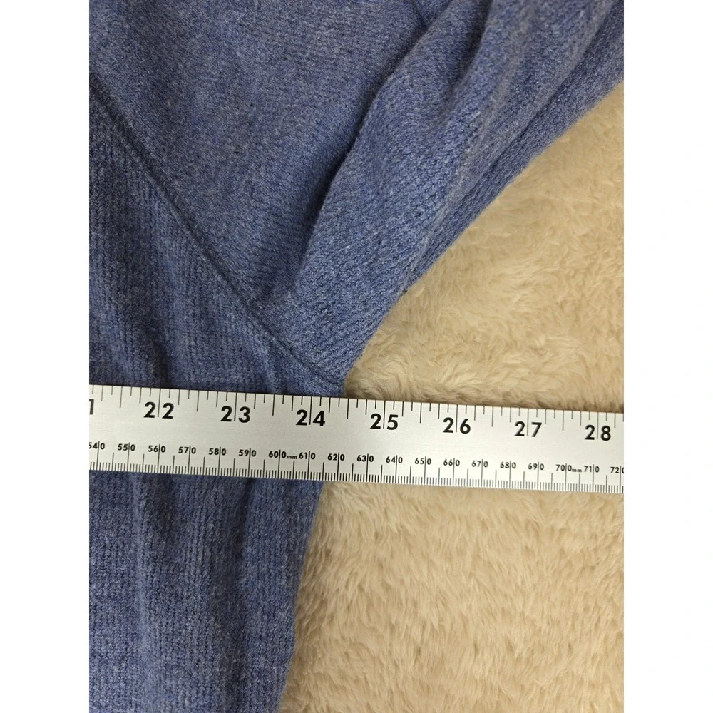 Banana Republic Mens Heathered Blue‎ Crew Neck Raglan Sleeve Sweatshirt XL