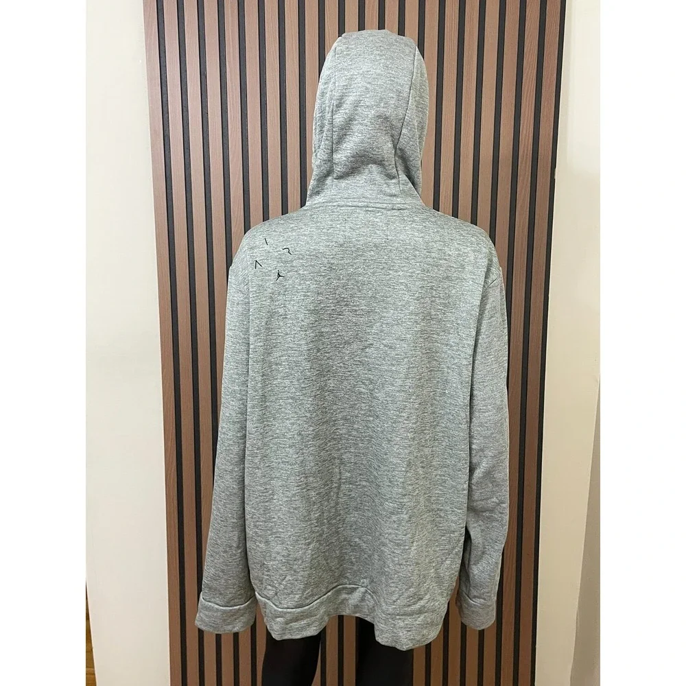 Air Jordan Men's XL Gray Hoodie Polyester Pullover‎ Drawstring Activewear Sports
