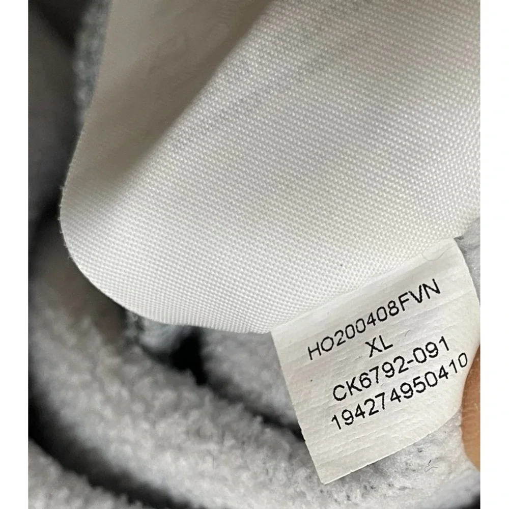Air Jordan Men's XL Gray Hoodie Polyester Pullover‎ Drawstring Activewear Sports