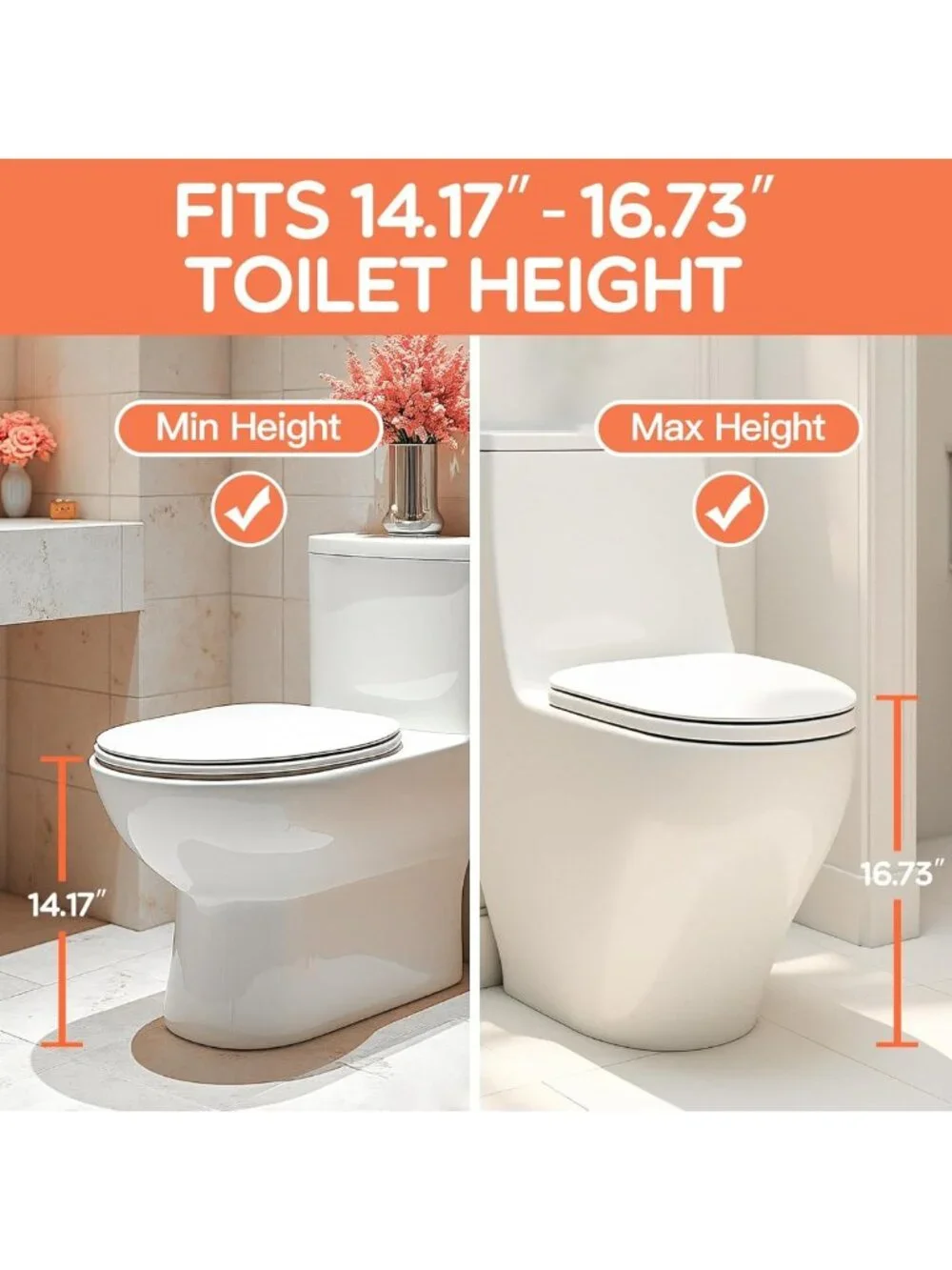 Adjustable Potty Training Seat with Step Stool Ladder for Toddlers, Anti-Slip