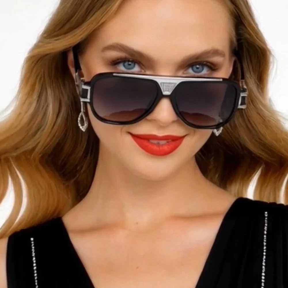 Women Sunglasses Disco Party Y2K Cyber Futuristic Celebrity Style Summer Fashion