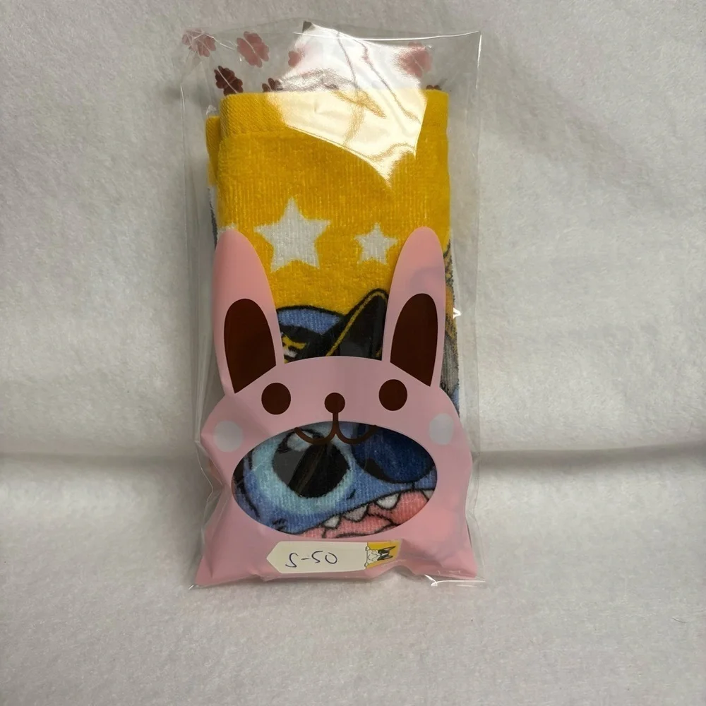 STITCH x HANSHIN TIGERS Yellow Small Hand Towel Disney Japan Baseball