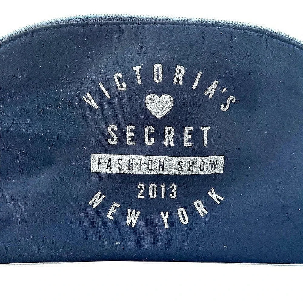 Victorias Secret Makeup‎ Bag Women Small Black Excellent Fashion Show 2013