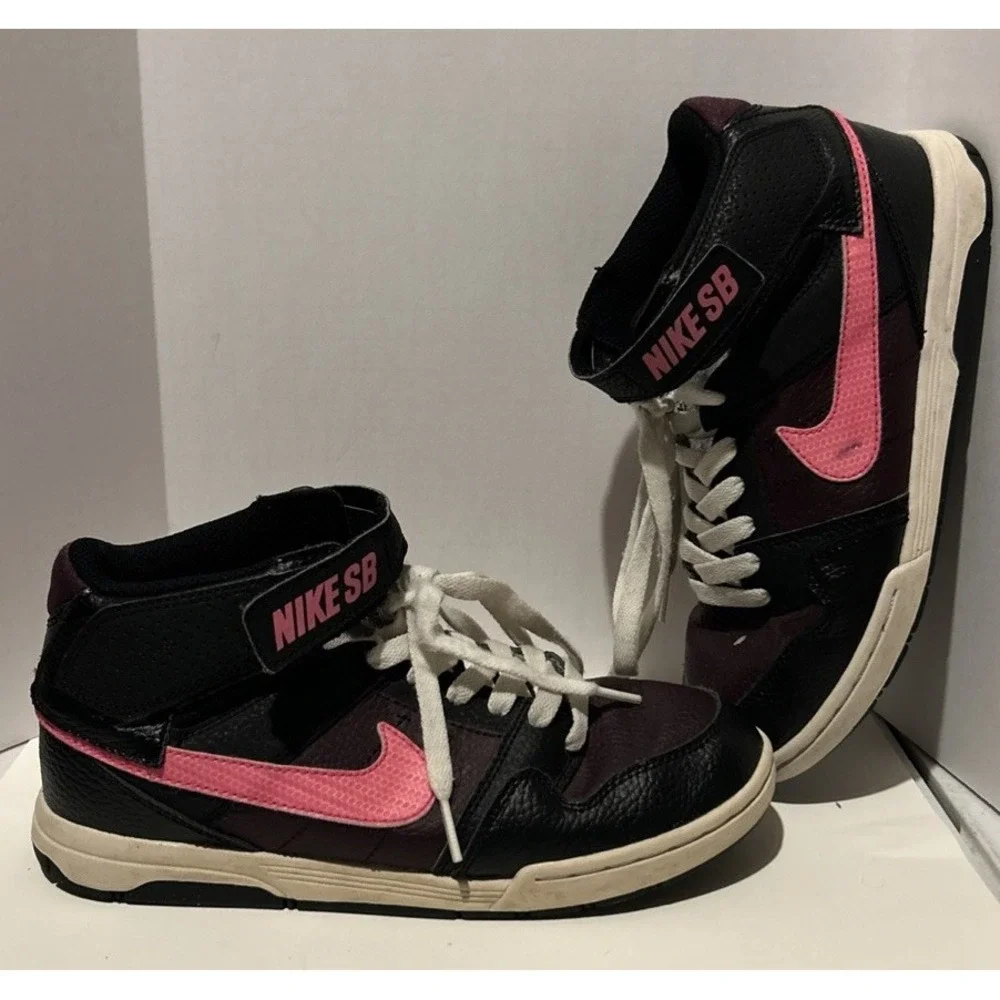 Nike SB Morgan Mid 2 JR B Shoes Pink Blast/Dark Gray 645025 060 Youth Size 5.5‎