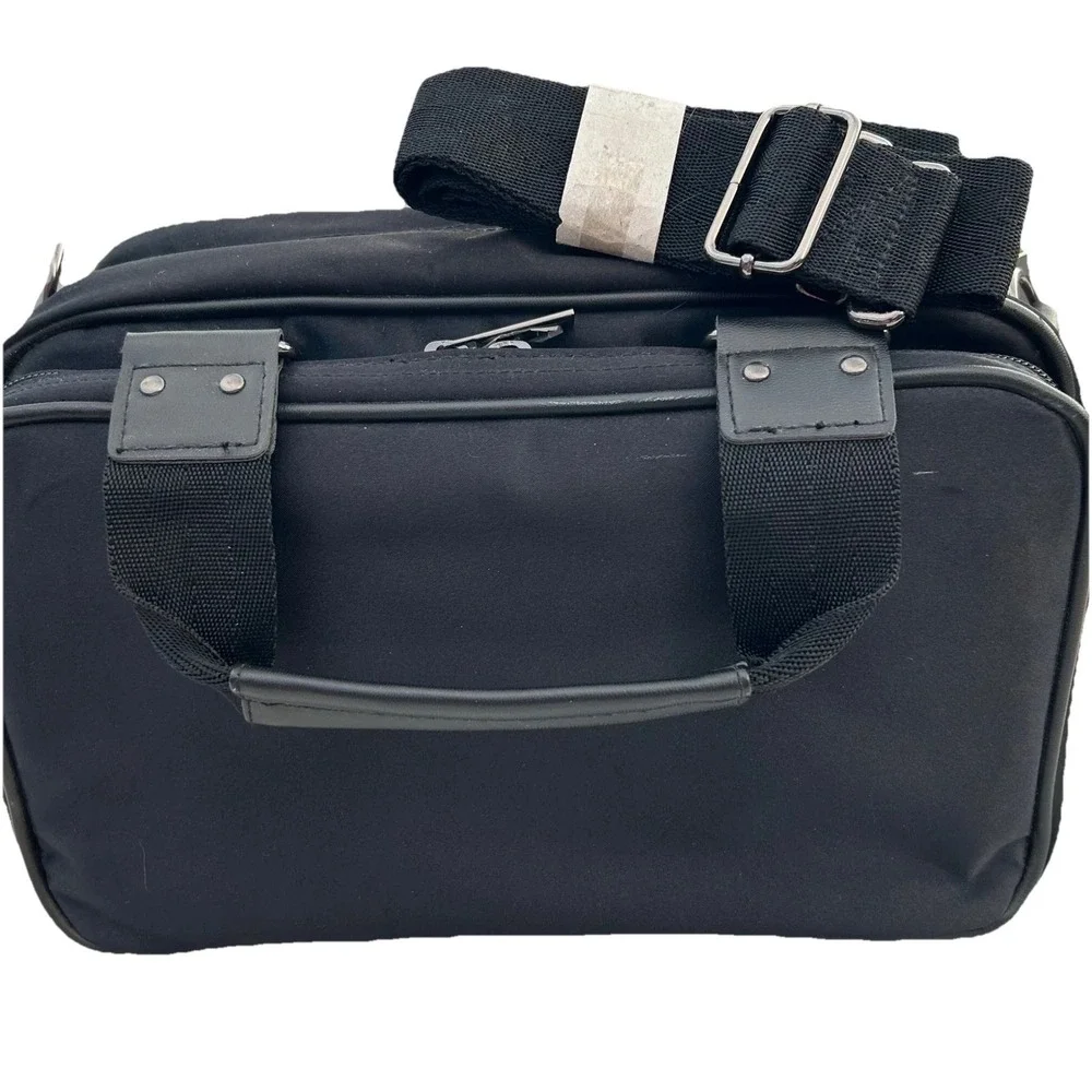 Leif Los Angeles Messenger Bag Black Multi Compartment Techwear Minimalist