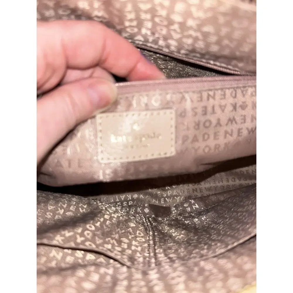 Kate‎ Spade Medium Light Pink and Cream Handbag Purse