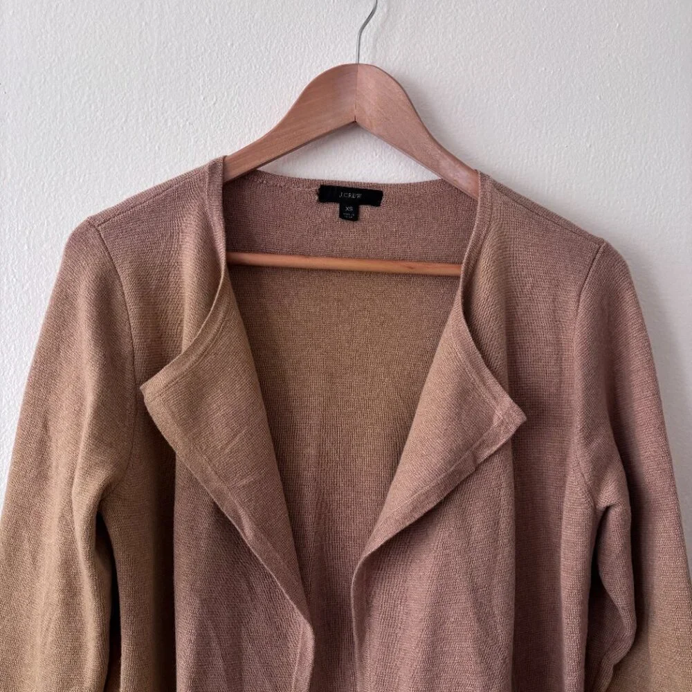 J. Crew Juliette Collarless Sweater Blazer