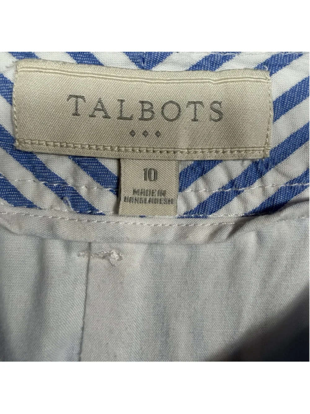 Talbots preppy blue