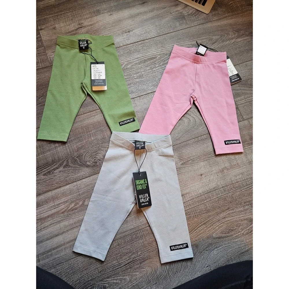 viller valla baby‎ girl organic cotton pants 3 mos