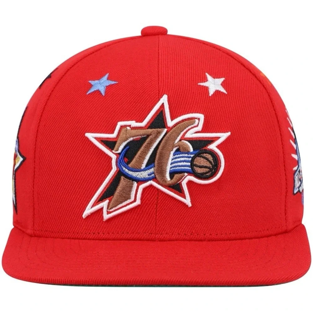 Philadelphia 76ers Mitchell & Ness 1997 NBA All-Star‎ Weekend Snapback Hat Red