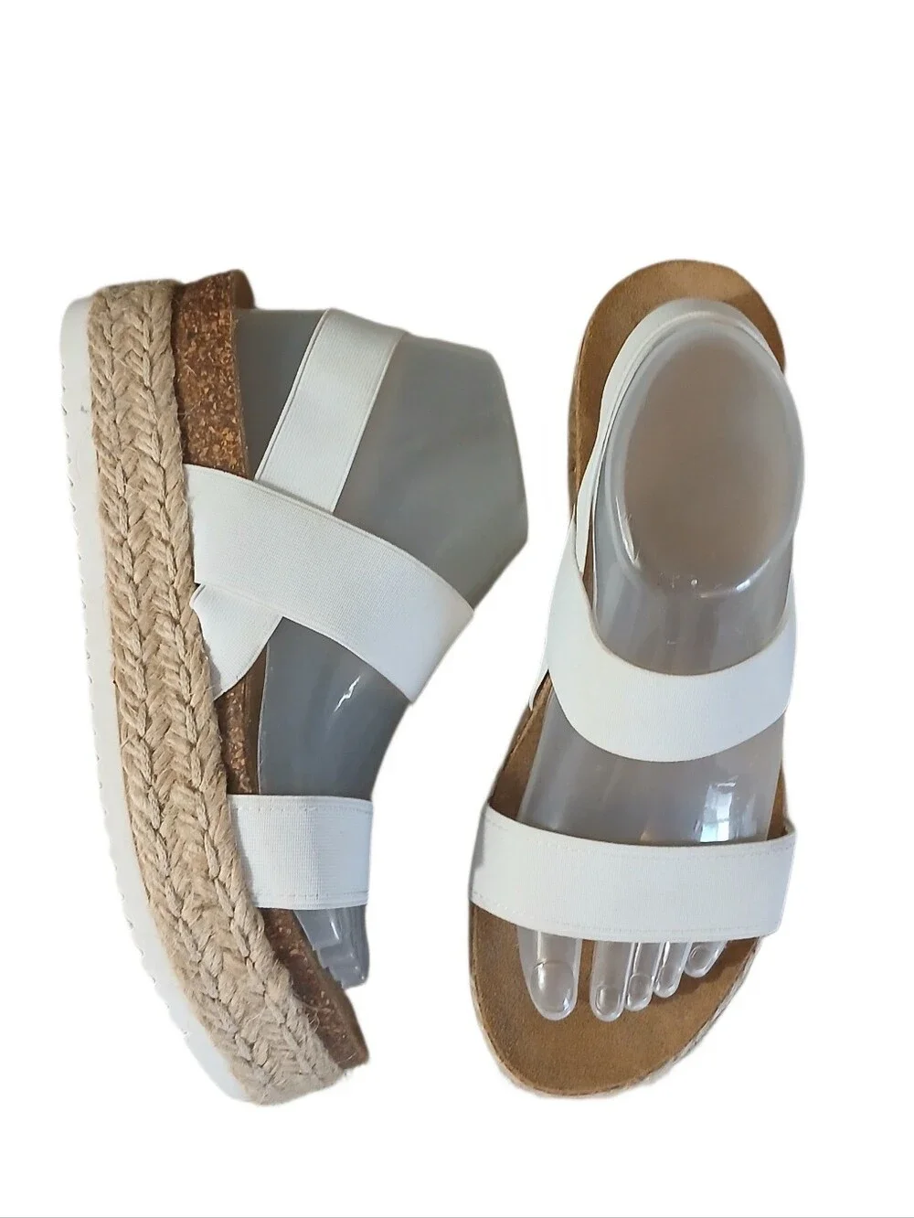 Steve Madden white crisscross
