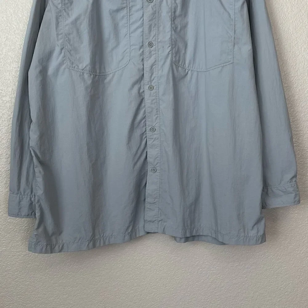 The North Face Men’s Light Gray Button Down Fishing Shirt, Size XXL