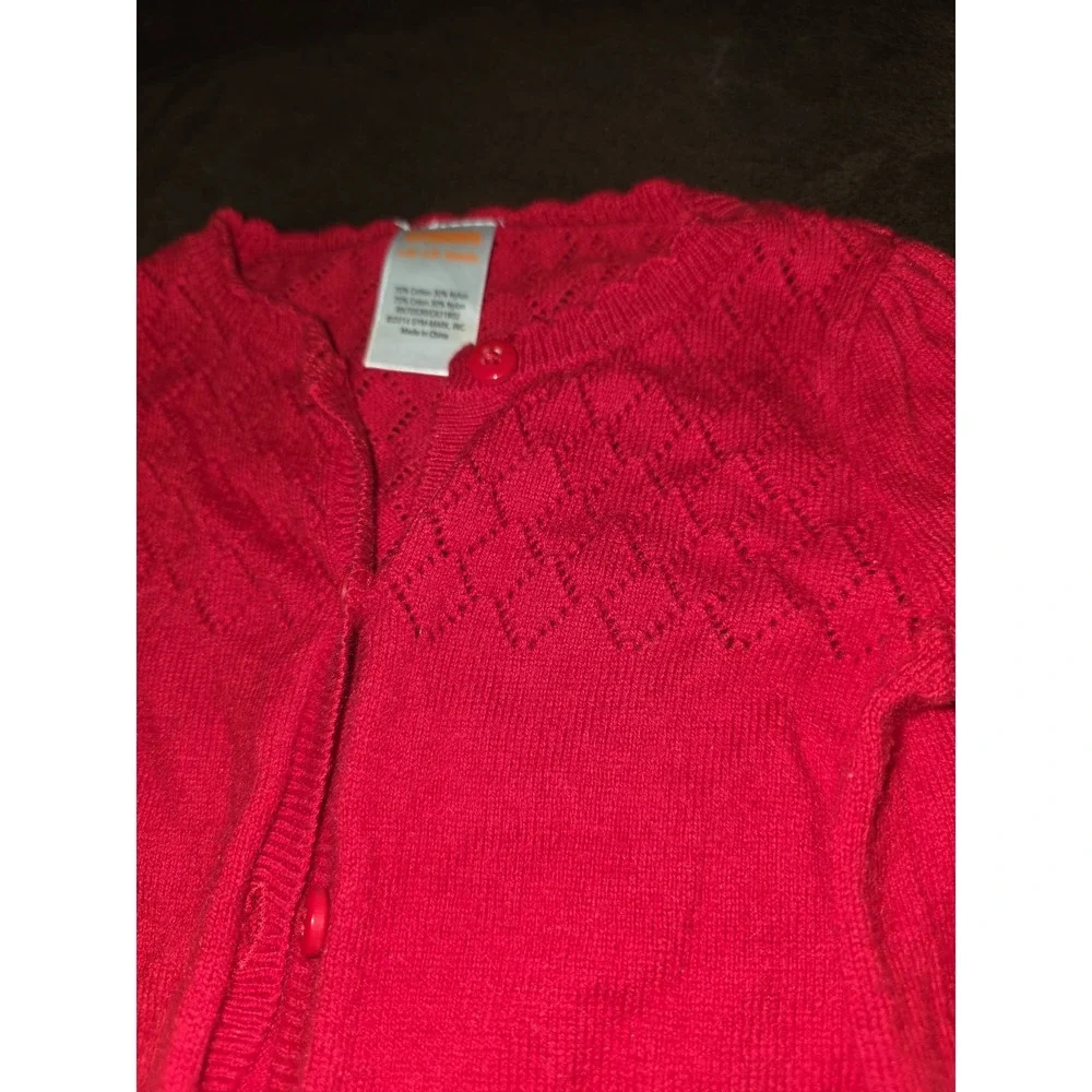 Gymboree parisian afternoon red sweater size 12 18 months