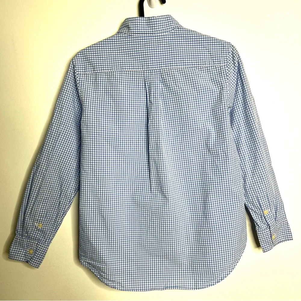 Ralph Lauren Performance Gingham Poplin Button Down Long Sleeve Shirt