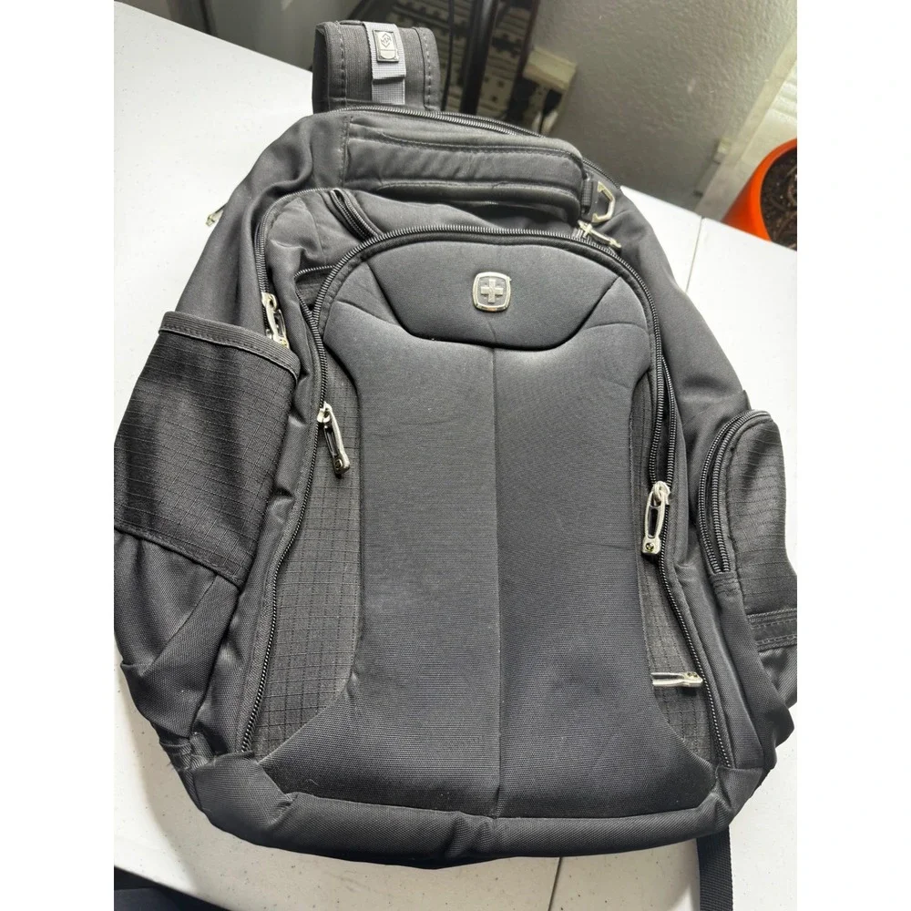 SwissGear ScanSmart Laptop Backpack Black Travel Bag Airflow Business School