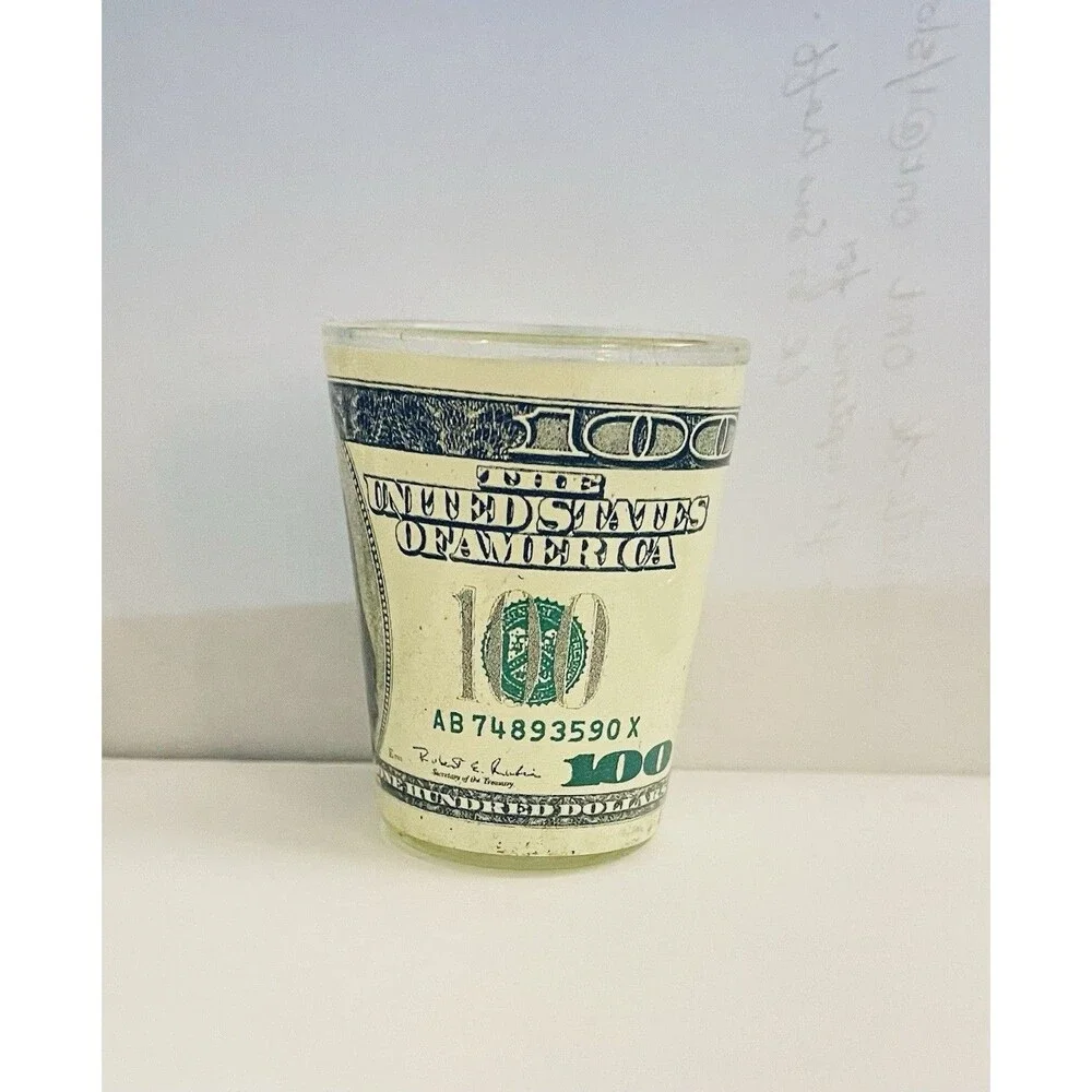 Hundred Dollar Bill Shot Glass