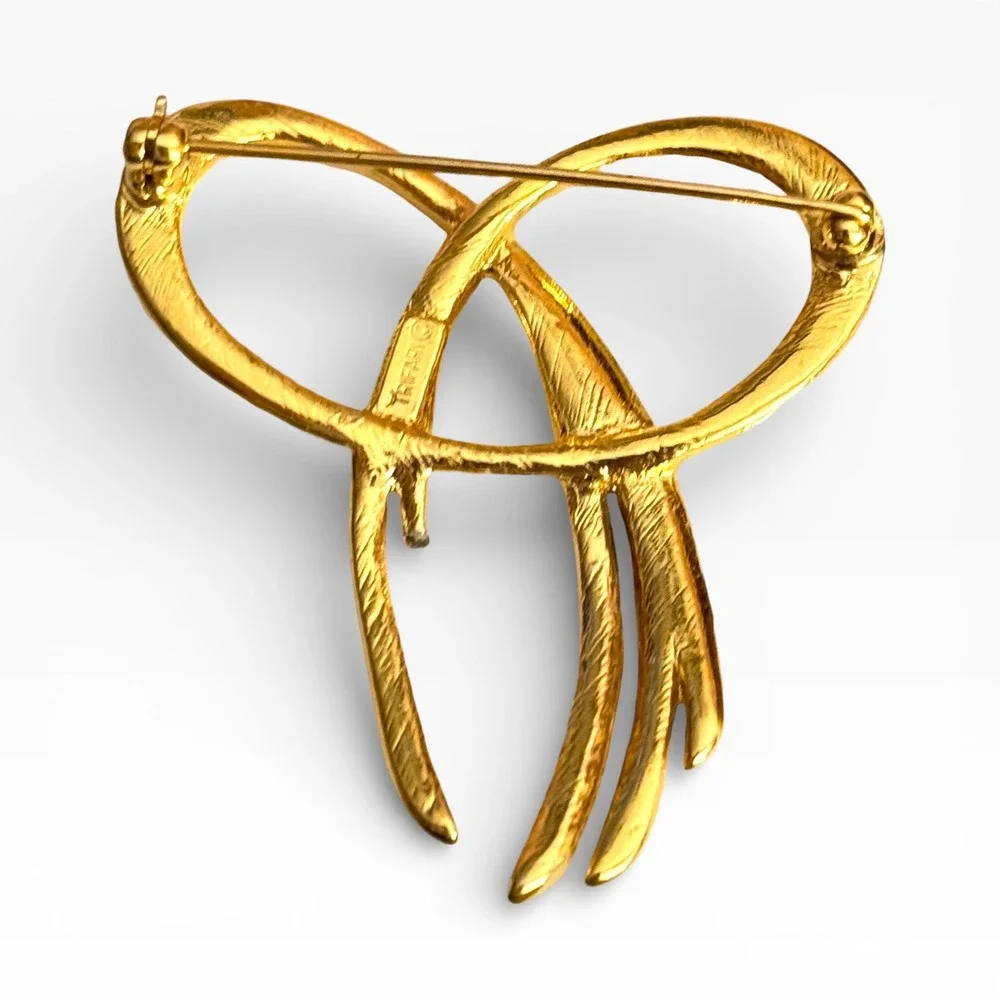 Trifari signed gold