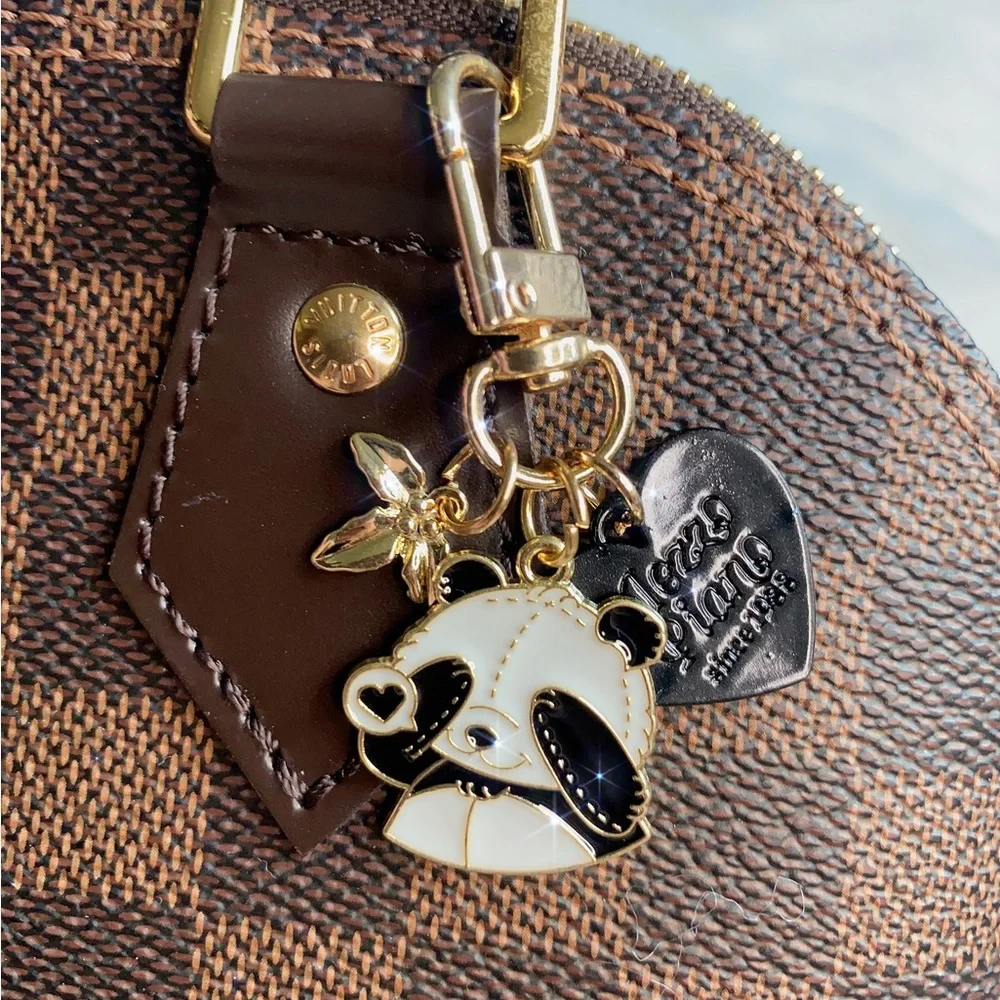 New Panda Key Chain Bag Charm Enamel New Handmade Gift