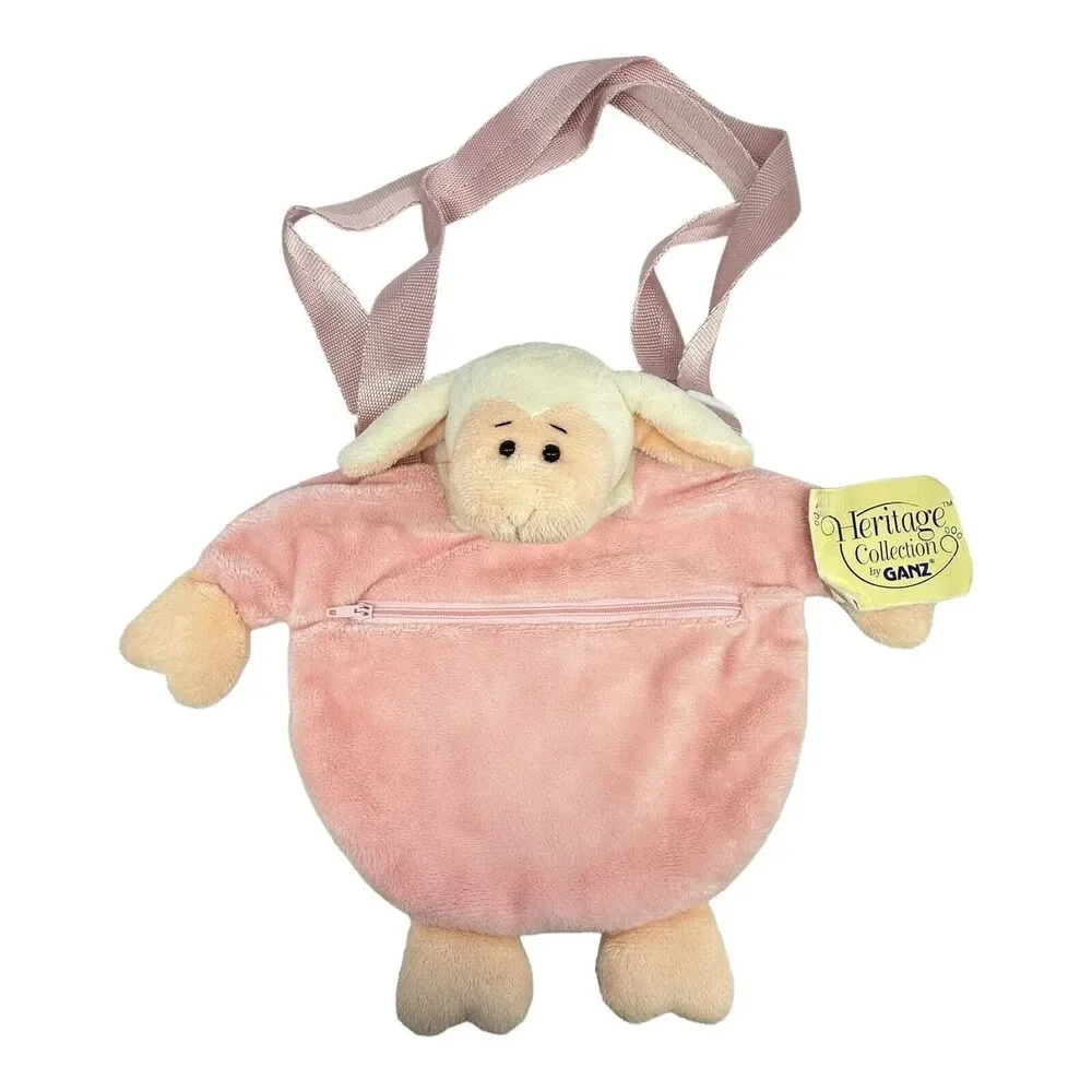 Ganz Heritage Collection EASTER‎ POUCH Lamb Pink Zipper Bag HE5907 Rare