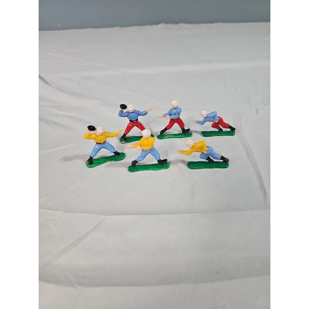 Vintage‎ Football Players Cake Toppers 1950's  C.M.V. Hong Kong Lot of 6