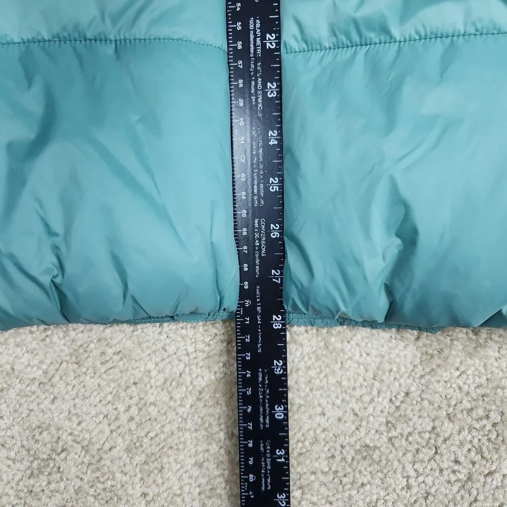 DSG Vest M/L Teal Mens Full Zip Nylon Puffer Sleeveless Jacket Used
